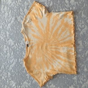 H&M Tie-dye Top - Peach & White Size Medium